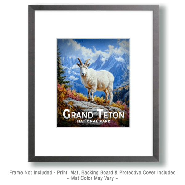 Grand Teton National Park - Mountain Goat Art