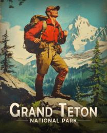 Grand Teton National Park - Lone Hiker