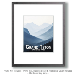 Grand Teton National Park - Misty Mountain Morning Art