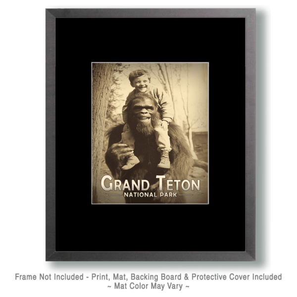 Grand Teton National Park - Bigfoot Piggyback Art