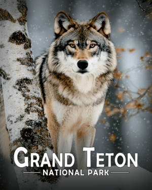 Grand Teton National Park - Wolf and Birch