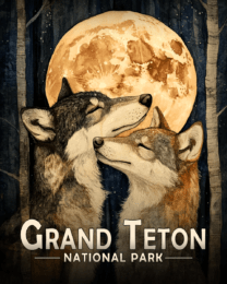 Grand Teton National Park - Wolves in Love