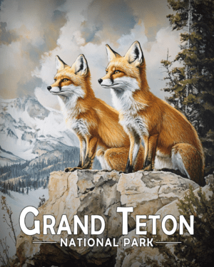 Grand Teton National Park - Pair of Red Fox