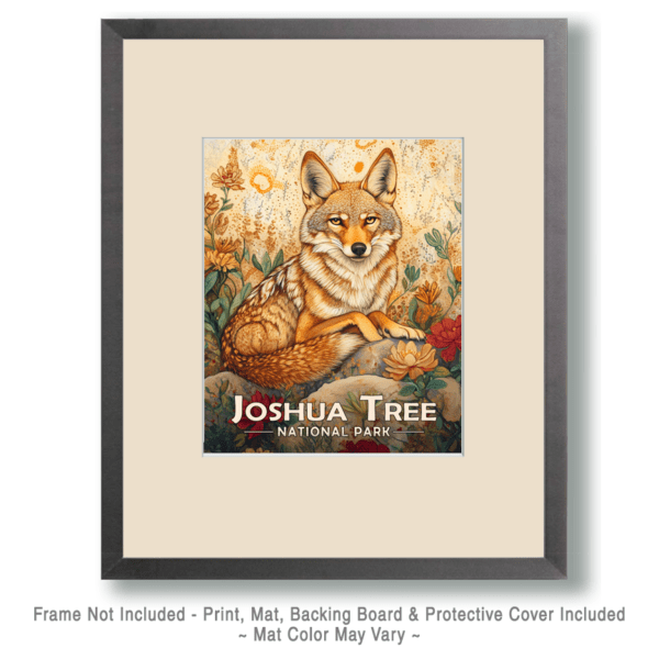 Joshua Tree National Park - Stylized Coyote Art