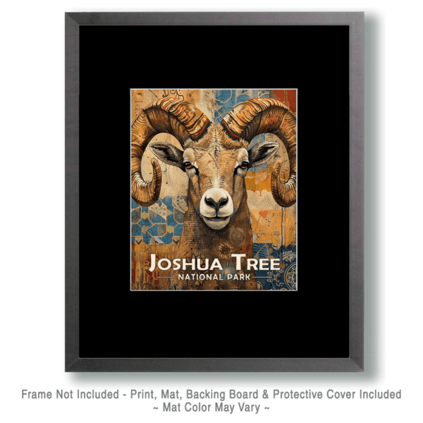 Joshua Tree National Park - Stylized Bighorn Ram Art