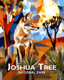 Joshua Tree National Park - Abstract Coyote