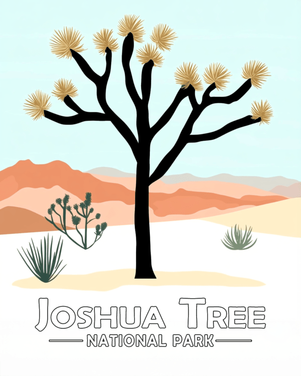 Joshua Tree National Park - Minimalist Tree