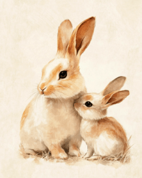 Bunny Mom and Baby