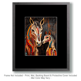BOHO Colt with Mom Art
