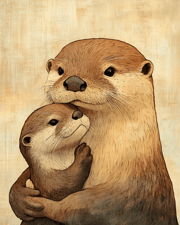 Otter Kit with Mom