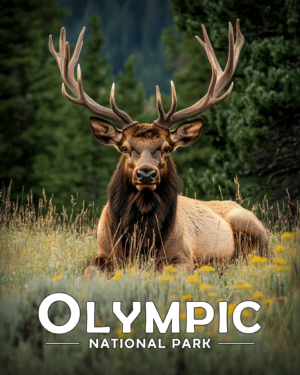 Olympic National Park - Resting Elk