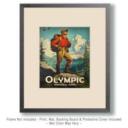Olympic National Park - Lone Hiker Art