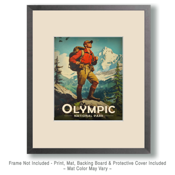 Olympic National Park - Lone Hiker Art