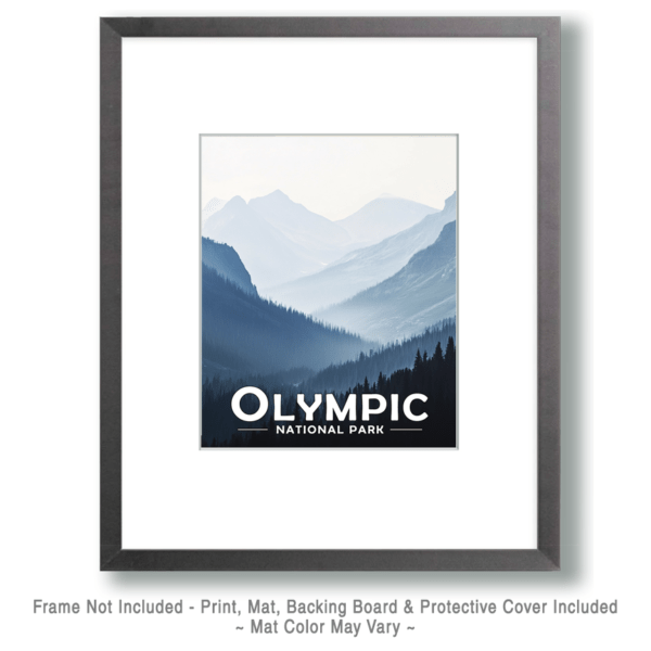 Olympic National Park - Misty Mountain Morning Art