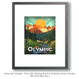 Olympic National Park - Morning Sunrise Art