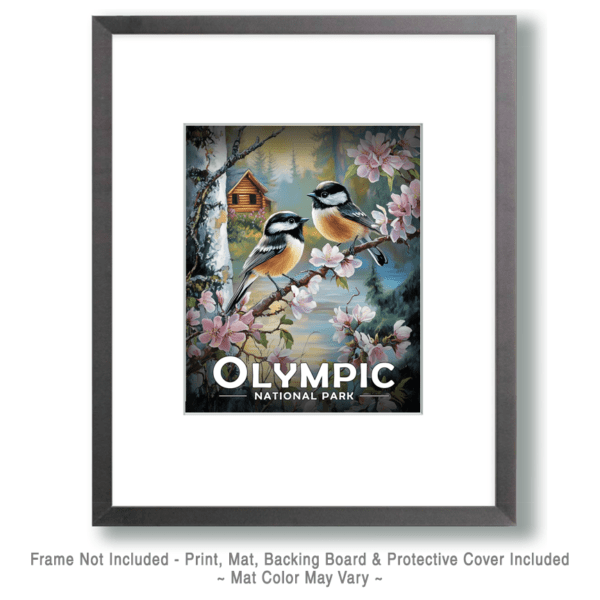 Olympic National Park - Chickadees Art