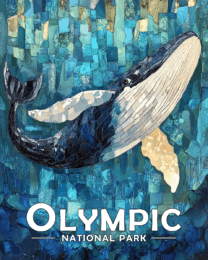 Olympic National Park - Stylized Whale