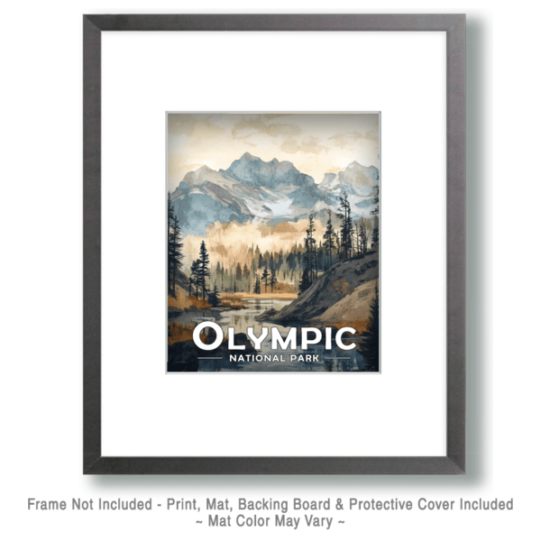 Olympic National Park - Misty Morning Art