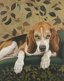 Mr. Beagle Means Business art print