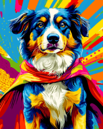 Australian Shepherd Superhero