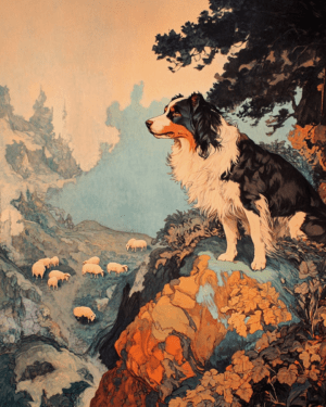 Vintage Australian Shepherd