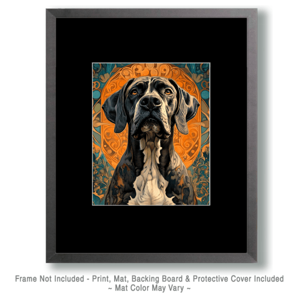 Nouveau Great Dane Art