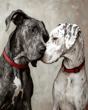 Great Danes in Love