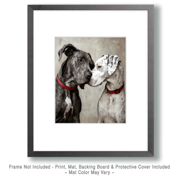 Great Danes in Love Art