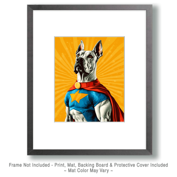 Superhero Great Dane Art