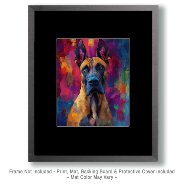 Colorful Great Dane Art