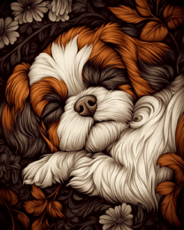 Sleeping Shih Tzu