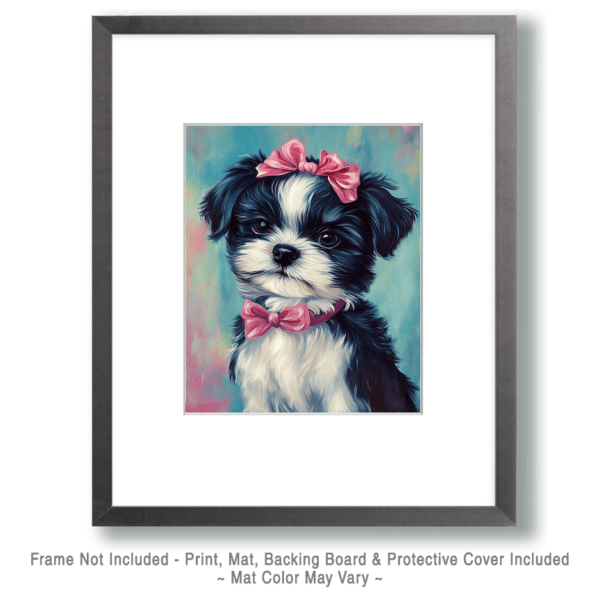 Pretty Shih Tzu Puppy Art