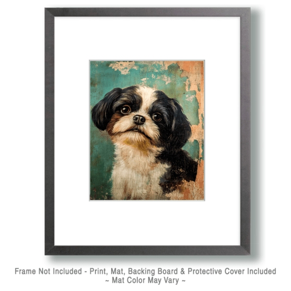 Vintage Shih Tzu Art