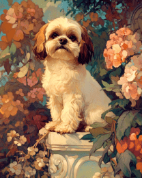 Shih Tzu on Pedestal