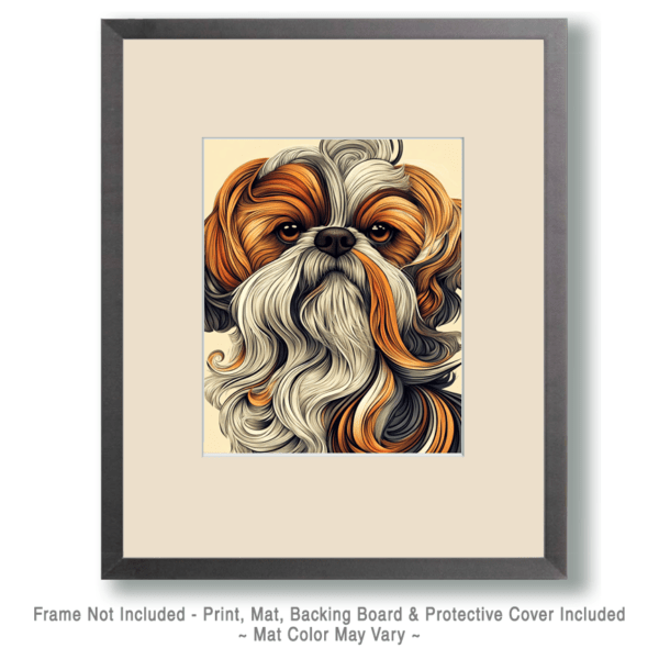 Stylized Shih Tzu Art