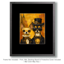 Chihuahuas on the Town Art