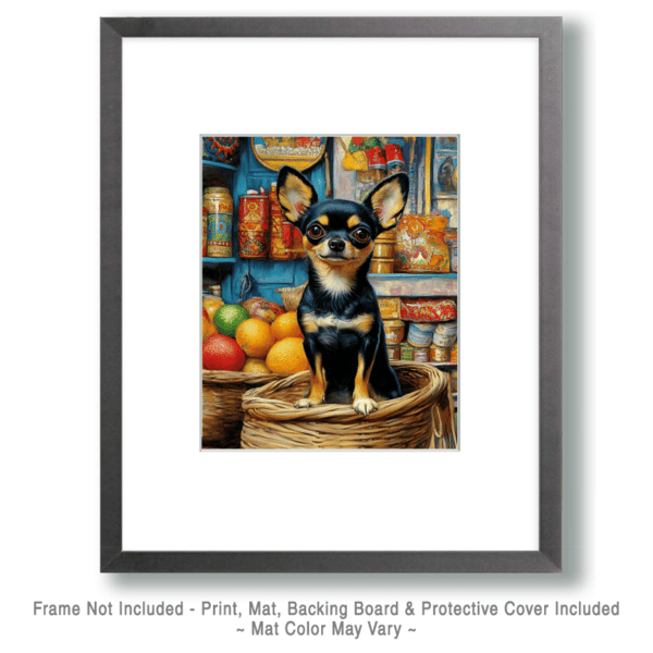 Chihuahua at Market Art