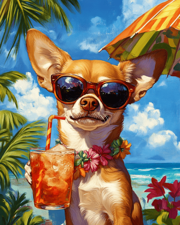 Chihuahua Beach Bum