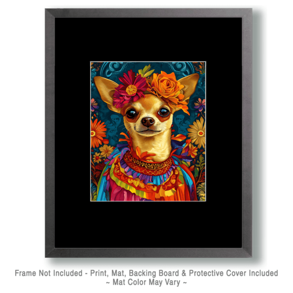 Chihuahua Flor Art