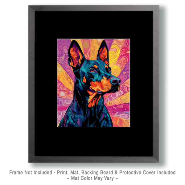 BOHO Doberman Pinscher Art