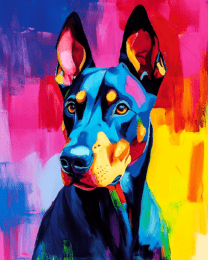 Pop Art Doberman Pinscher