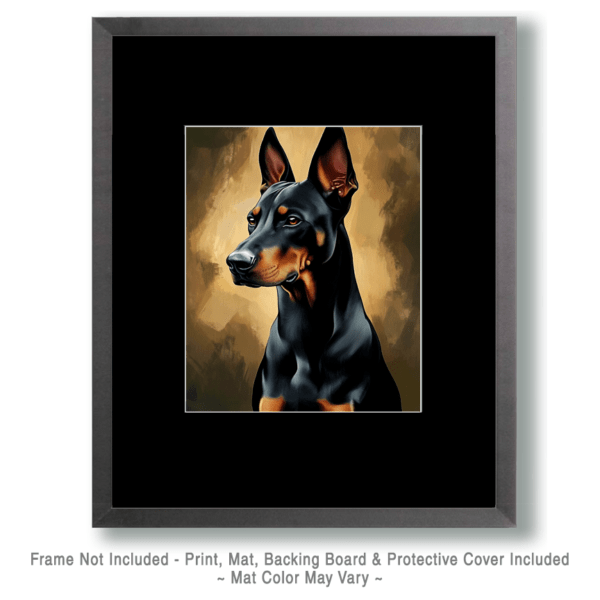 Doberman Pinscher Portrait Art