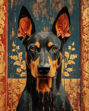 Antique Style Doberman Pinscher