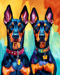 Two Doberman Pinschers