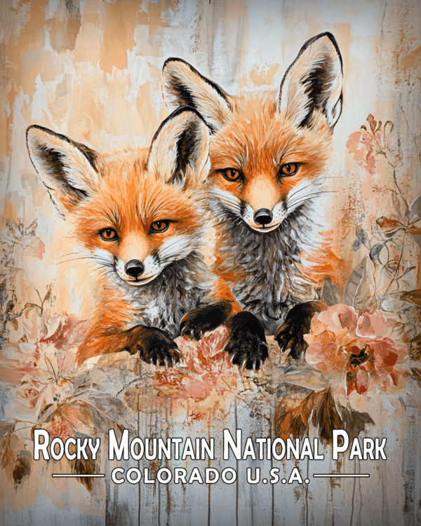 Rocky Mountain National Park - Two Fox Kits