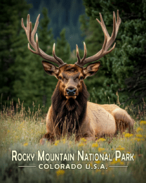 Rocky Mountain National Park - Resting Bull Elk