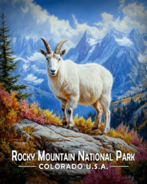 Rocky Mountain National Park - Classic Mountain Goat