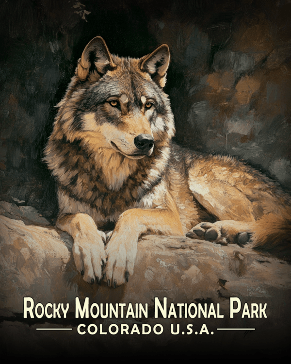 Rocky Mountain National Park - Relaxing Wolf