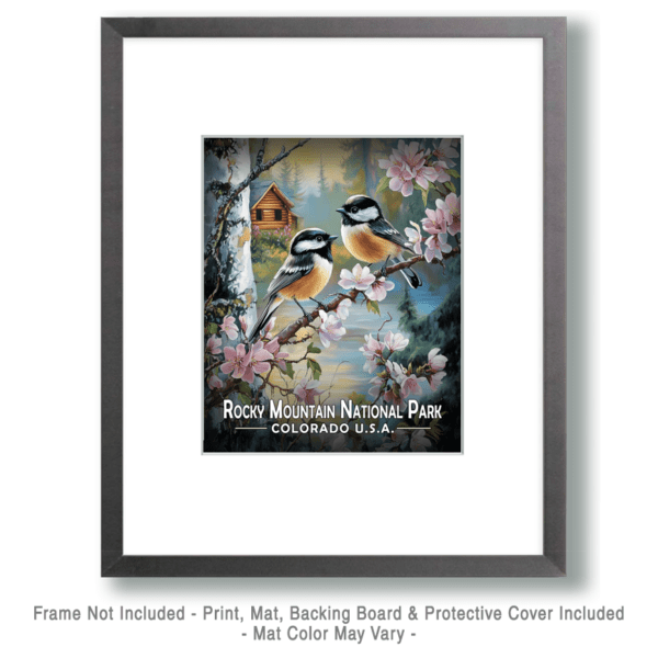 Rocky Mountain National Park - Chickadees Art