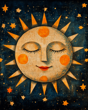 Early Folk Art Sun